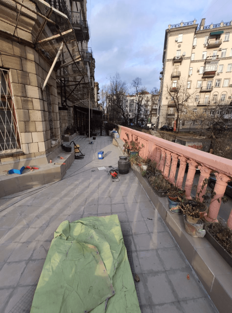 Гідроізоляція відкритої тераси