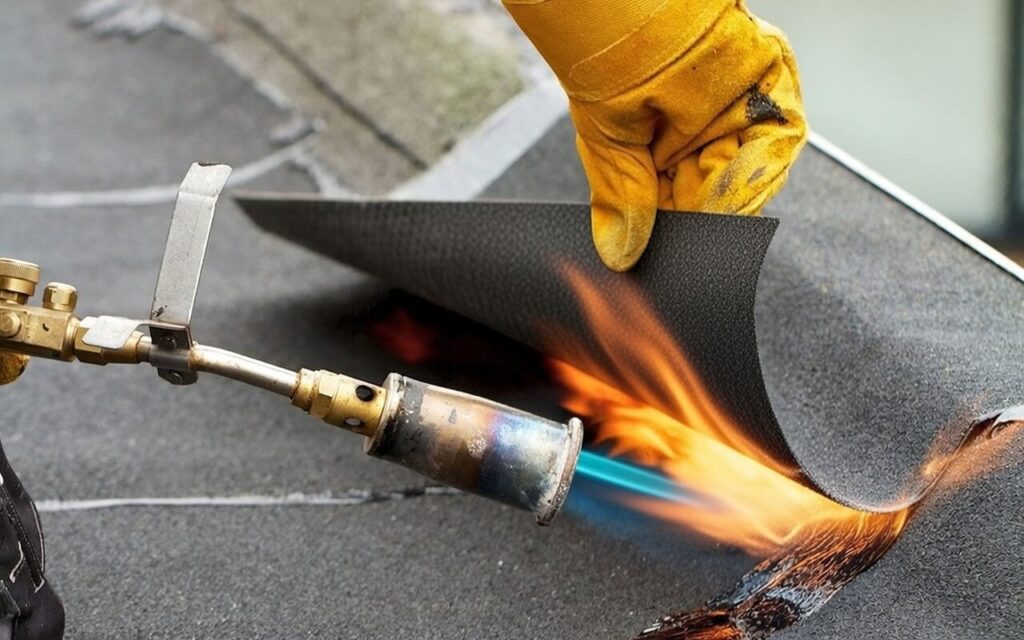 Наплавлювальний руберойд на бетонну основу – гідроізоляція покрівлі