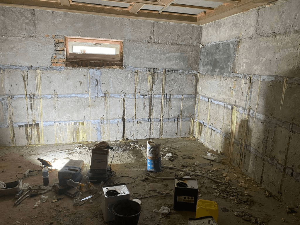 Сухий підвал після гідроізоляції – більше ніякого затоплення та цвілі завдяки якісній гідроізоляції gidrostop